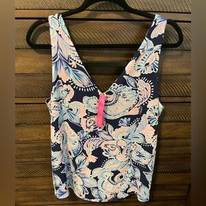 EEUC Lilly Pulitzer Holy Flockamolie Florin Reversible Top